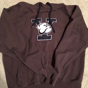 Stadium Yale Bulldogs Grey Hoodie Size XL